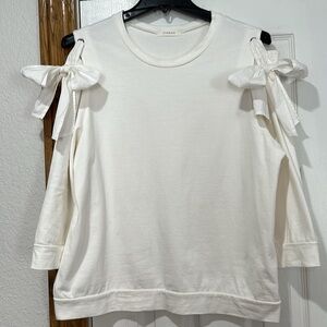 White Top with Bows